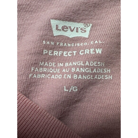 Levi’s Women’s Pink Floral Graphic Pocket Tee Shirt Large - Picture 4 of 7